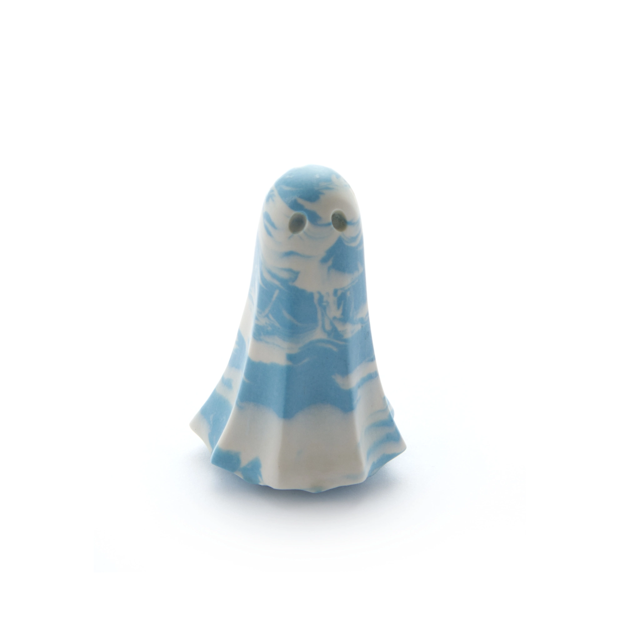 Aislen HG-0027-06-26 Phantom ghost front view, Blue & White form from Frosted Conservatory, House of Ghosts archive record