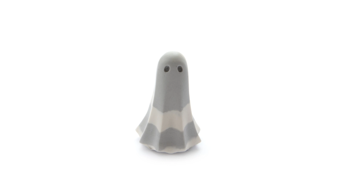 Liorath HG-0011-05-26 Phantom ghost figurine, Grey & White floating form from Moonlit Hall, House of Ghosts