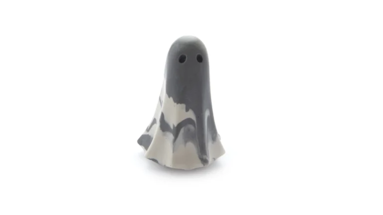 Vaelion HG-0014-05-26 Spectre ghost figurine, Grey & White floating form from Moonlit Hall, House of Ghosts