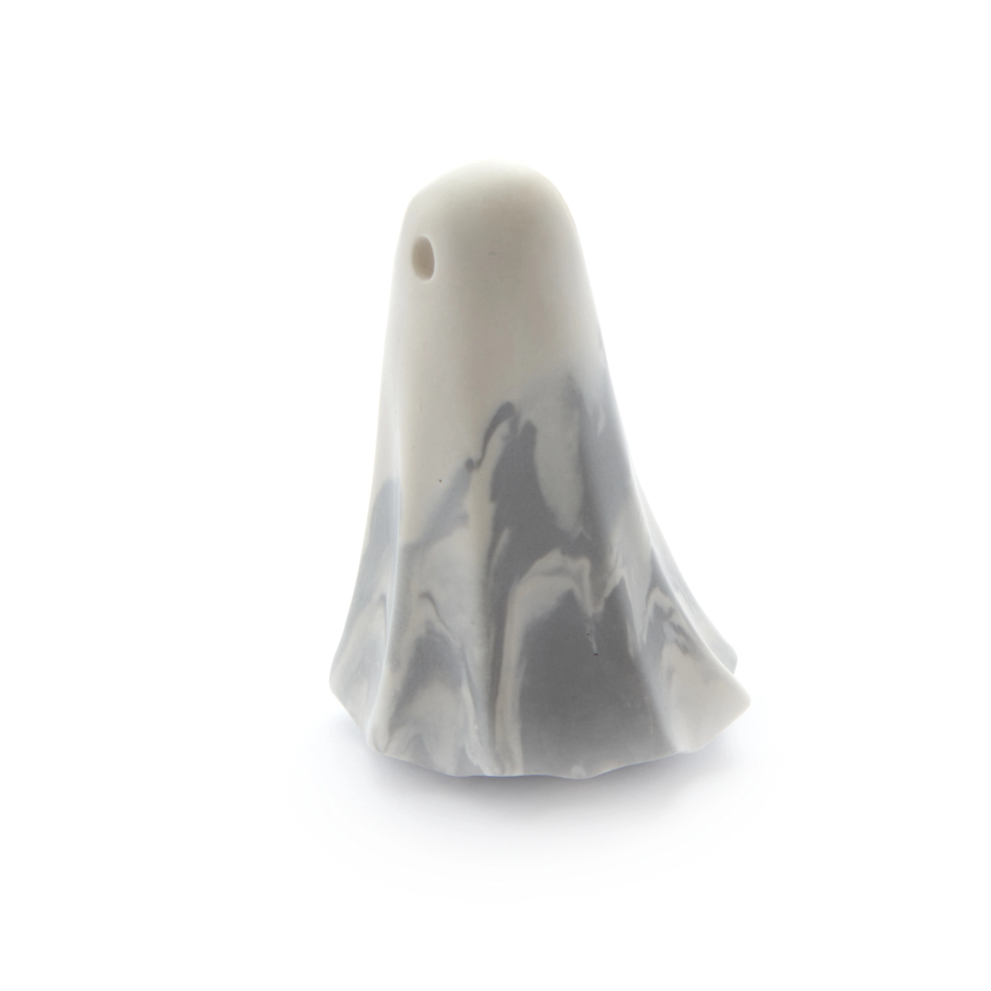 Ylareth HG-0015-05-26 Spectre ghost right view, Grey & White form from Moonlit Hall, House of Ghosts archive record